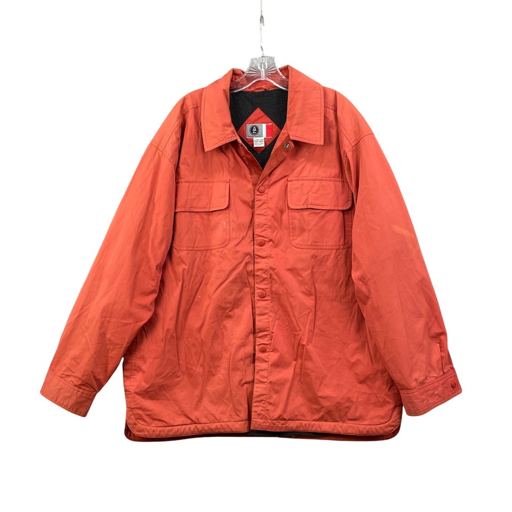 Arizona Jean Co Shirt Jacket Mens XL Fleece Lined Utility Camp Workwear Gorpcore